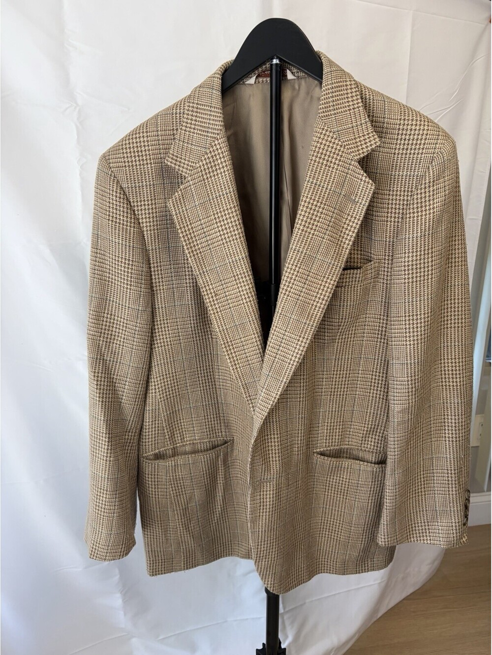Stafford Brown Men’s jacket Wool Blend plus 3-tie Stafford set
